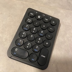 iClever テンキー ワイヤレス 2.4G 数字 キーボード パンタグラフ式 Type-C充電 超薄型 Tabキー付き 持ち運び便利 無線 ナンバーパッド 片手デバイス 高耐久 PC ノートブック用 Windows対応 IC-KP09 (ブラック)の画像