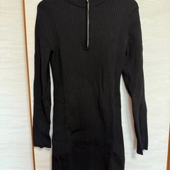 GUハーフジップミニワンピースの画像