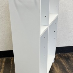 【中古品】ニトリ NITORI キャスター付き 隙間収納 万能ワゴン トイレ収納 フィーノ2 取手付き 押入れ収納 スリムタイプ 薄型 キッチンワゴン 収納家具の画像