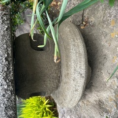 灯篭　庭石の画像