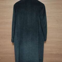 【ヴィンテージ】黒　別珍メンズロングコート　の画像