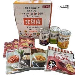 非常食セット（1箱：1日3食3日間分）×4箱♪賞味期限2030年...