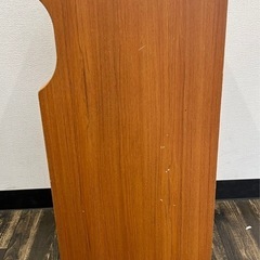 【中古品】アンティーク家具 KUROSHIO（クロシオ）3段 収納家具 電話台 木製 天然木 キャビネット ナチュラルブラウン 収納家具の画像