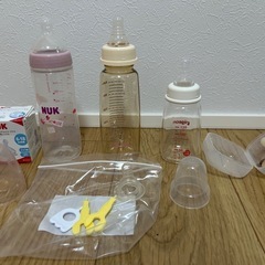 NUK、Pigeon、chuchu 哺乳瓶3本セット