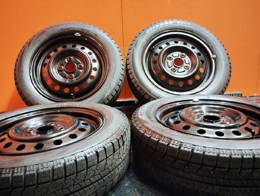 BS BLIZZAK VRX 155/65R14】スタッドレス【スチールホイール 14