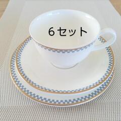 【未使用】カップ.ソーサー.ケーキ皿６セット