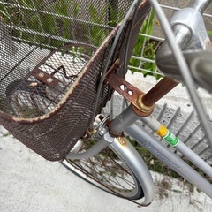 自転車26インチ　シルバーの画像