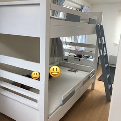 【民泊用規格】２段ベッド　マットレス２枚付き