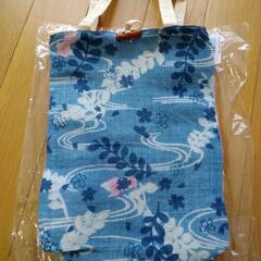 未使用品　麻バッグ