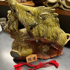 信楽焼　干支の置物　陶器の画像