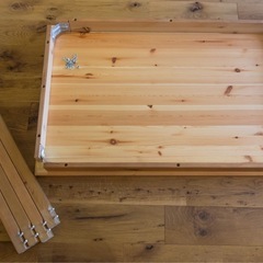 【済】IKEA ヨックモックダイニングテーブル　イス4脚付きの画像