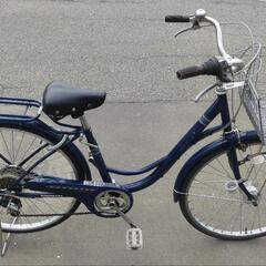 26インチ 🚲 中古 自転車 10,800円 🔁6段切替 🔑鍵 💡オート