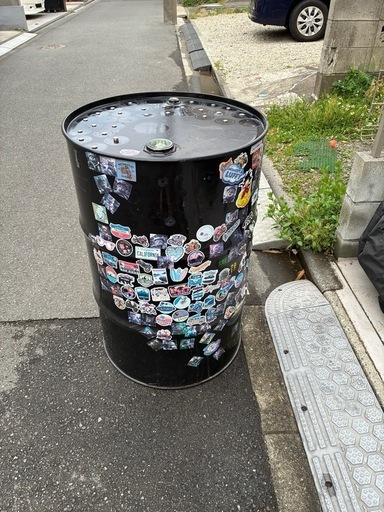 ドラム缶リメイクBOX！艶消しブラック ドラム缶リメイクBOX！艶消しブラック 家具