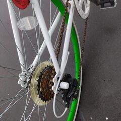 21Technology 🚲 中古 クロスバイク 13,800円 🔁6段切替  新規防犯登録料コミ 663の画像