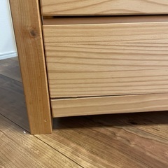 IKEA 木製引き出し3段付き　ラックの画像