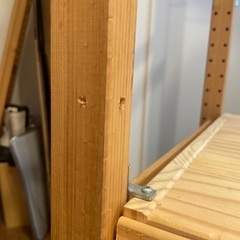 IKEA 木製引き出し3段付き　ラックの画像