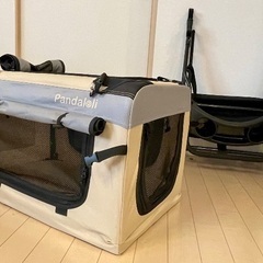 ペットカート　折りたたみの画像