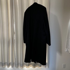 UNITED TOKYO ジロンラムウールVネックノーカラーコート　ブラック　黒【お値下げ不可】の画像