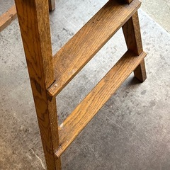 【武蔵小山店】配達可！　 ビンテージ アンティーク ラダー ステップ 脚立 古民家 古家具 antique vintage 木製 店舗 什器 レトロの画像