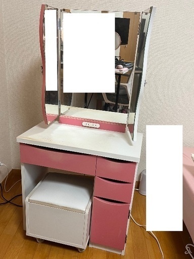 本日締切】ニッセン ドレッサー 化粧台 スツール (ピノ) 長沼の 本日締切】ニッセン ドレッサー 化粧台 スツール (ピノ) 長沼の