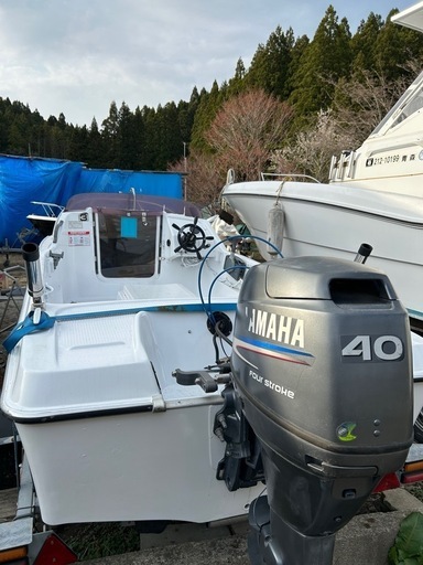 ボート　ヤマハ 40馬力　FISH15  青森県　八戸市