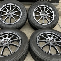 195/65R16超バリ山スタッドレスタイヤ付きホイール4本　ラ...