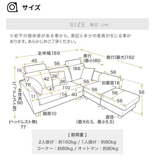ソファ　オットマン×2 LOWYA