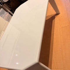 ローテーブル　白　ホワイト　ツヤあり　