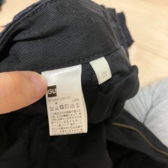 GU パンツ ネイビーの画像