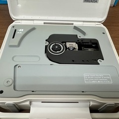 TWINBIRD ポータブル防水DVDプレーヤー VD-J719 アダプター欠品の画像