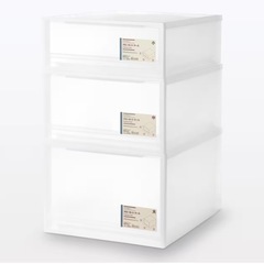 【取引予定】美品：無印良品 ポリプロピレン 収納ケース　3つセット③の画像