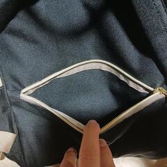 マザーズバッグ リュック 黒×グレーの画像
