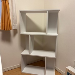 ぼん家具 本棚 収納 ホワイト