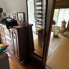 鏡　カリモク家具