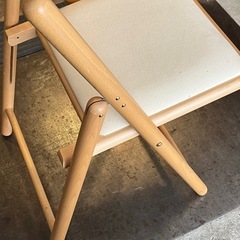 《売約済》【武蔵小山店】B 無印　MUJI 良品計画　折りたたみ　イス　椅子　チェア　ダイニングチェア　折り畳み　ブナ材　廃番品　の画像