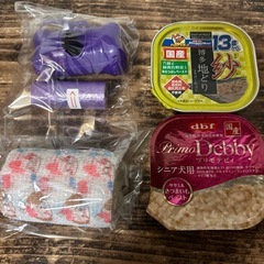 国産ドッグフード2個　トイレ袋セット　ペットちゃんの包帯