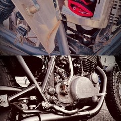 SR400 1JR 2型 チョッパー ボバー カスタム ドラムの画像
