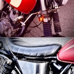 SR400 1JR 2型 チョッパー ボバー カスタム ドラムの画像