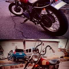 SR400 1JR 2型 チョッパー ボバー カスタム ドラム