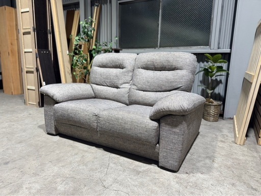 激安?❗️配送無料❗️ニトリ 2人用布張りソファ