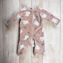 miffy ウサギ柄ロンパース ピンク　70 、80