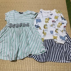 女の子用ワンピース　上着　シャツなど　100-120cmの画像