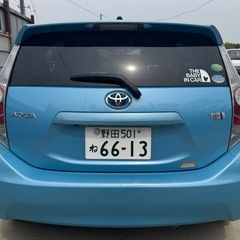 トヨタ アクア 車検8年8月 バックカメラ ETC プッシュスタートの画像