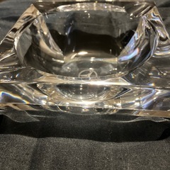 HOYAクリスタルガラス　灰皿　メルセデスベンツの画像