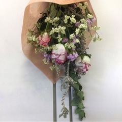 \バラ農家さんの春のスワッグワークショップ/の画像