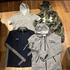 アンダーアーマー　パーカージャージセット　kids SからM