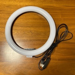 10インチ撮影用LEDライト　ACアダプタ付きの画像