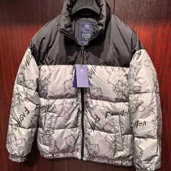 【新品】プレミアムダウン★ROBERT CAVANI★M★シルバー、グレー系の画像