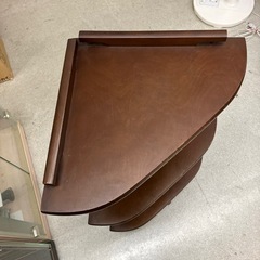 ☆値下げ☆M2504-515 三角コーナー 飾り棚 昭和レトロ キズ汚れ有りの画像