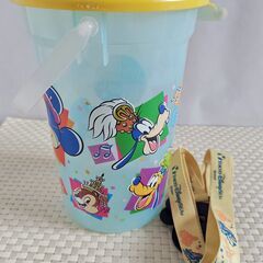 限定販売品　東京ディズニーシー　ポップコーンバケツ　2005年　Rhythms of the world　ストラップ付きの画像